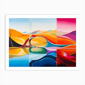 Chromatic Purity Abstract Art Print