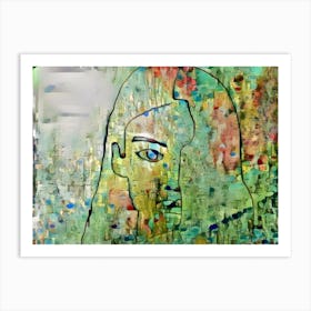 Portrait Greens Art Print