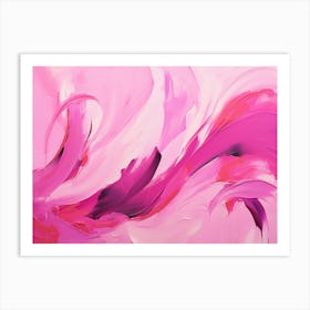 Abstract Pink Painting 2 Art Print