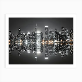 New York City At Night Art Print