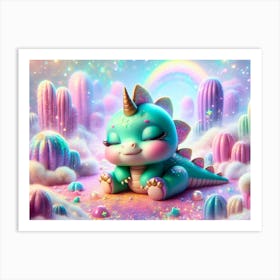 Cute Dinosaur Art Print