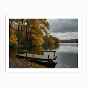 Dock In The Fall Art Print