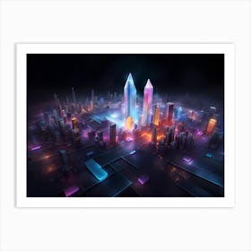 Futuristic Cityscape 25 Art Print