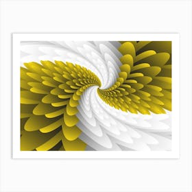 Mustard Majestic Wings Art Print