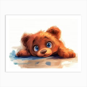 Cute Teddy Bear Art Print