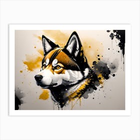 Husky Painting Art Print