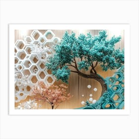 3d Paper Art 5 Art Print