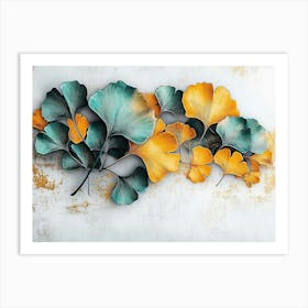 Ginkgo Leaves 11 Art Print