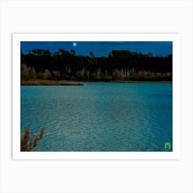 Moon Over Lake 20230108995rt1pub Art Print