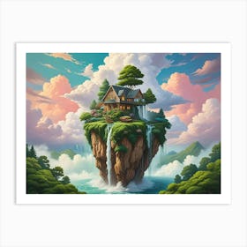 House On An Island Art Print