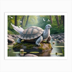 Turtle-Dove Fantasy Art Print