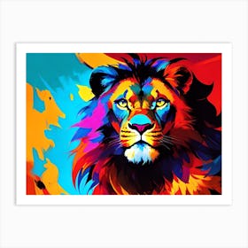 Lion Painting 28 Art Print