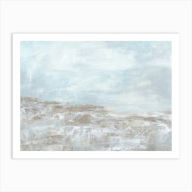 Astonishing - Abstract Landscape Painting, Soft Texture Coastal Art Art Print