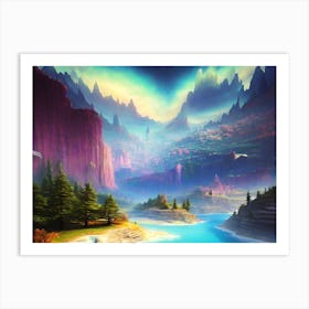 River In The Mountains 2 Art Print