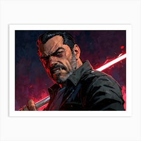 Last Jedi Negan Art Print