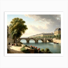 Paris By The Seine 1 Art Print