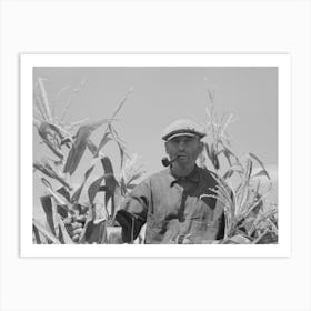 Untitled Photo, Possibly Related To Mr, Wright, Tenant Farmer Of Mr Johnson And In Cooperative With Him In Irrigatio Art Print