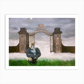 The Gorilla At The Gate Art Print