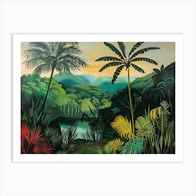 Tropical Landscape Art Print