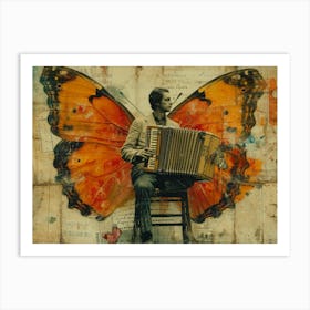 The Rebuff: Ornate Illusion in Contemporary Collage. Butterfly Accordion Art Print