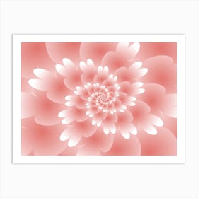 Abstract Floral Spiral Background Wallpaper Art Print