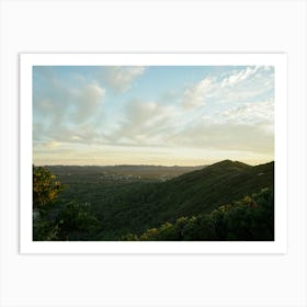 Sunset Over The Hills, Rainforest Vibe In Queensland Art Print