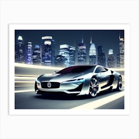 Jaguar Concept Car Art Print