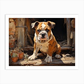 Bulldog Art Print