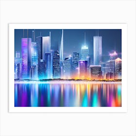 Futuristic Cityscape 43 Art Print