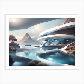 Futuristic House 1 Art Print