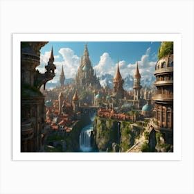 Fantasy City 16 Art Print