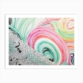 Swirls And Swirls 2 Art Print