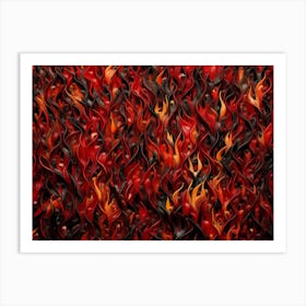 Flames Of Fire Art Print