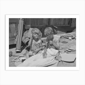 Children Of Mays Avenue Camp, Oklahoma City, Oklahoma, Their Father Is A Trasher And They Are Playing With Art Print