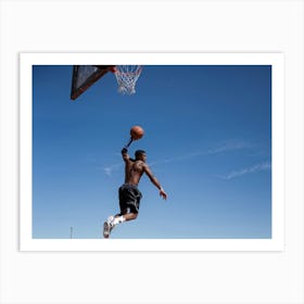 Young Shot Competition Play Board Urban Action Man Court Training Fitness Basket Abdomin (15) Art Print