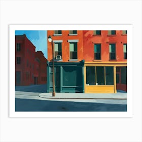 Contemporary Artwork Inspired By Edward Hopper 2 Art Print