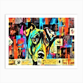 Urban Canine - Dog With Money Art Print