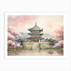 Asian Pagoda Art Print