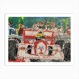 Ayrton Senna King of Monaco Art Print