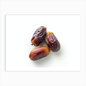 Dates On A White Background 1 Art Print