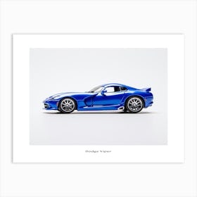 Toy Car Dodge Viper Blue Poster Art Print