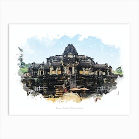 Baphuon, Temples Of Angkor, Cambodia Art Print