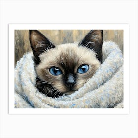 Bathroom Cat 11 Art Print