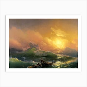 Ivan Aivazovsky "The Ninth Wave" 1850 Marine Art | Russian ~ Hovhannes Aivazovsky Art Print