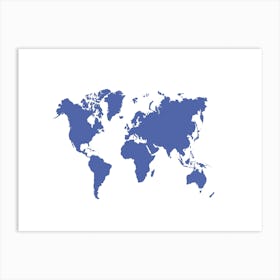 World Map 23 Art Print