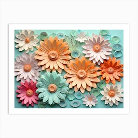 Paper Flower Art 1 Art Print