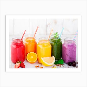 Fruits Juice Fresh Cool Art Print