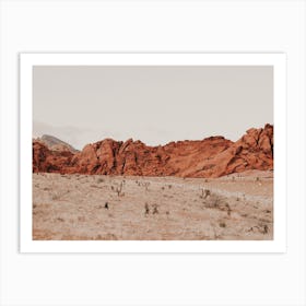 Nevada Red Rock Desert Art Print