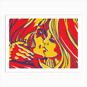 Kiss 70s Art Print