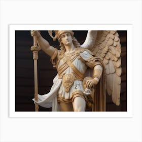 Angel Holding A Spear Art Print